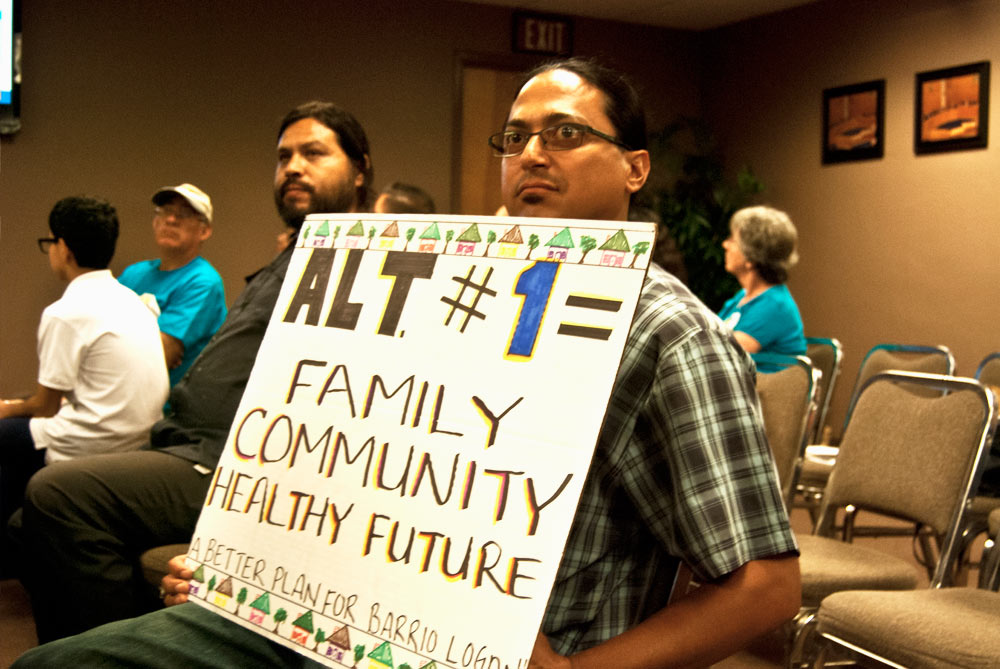 Hector Villegas' signs reads 'Alt #1  = Family Community Healthy Future.'
